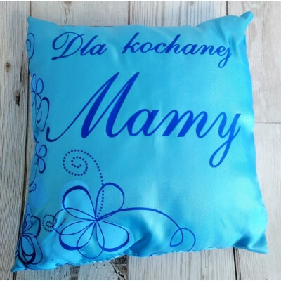 Poduszka satynowa MINI Dla Kochanej Mamy